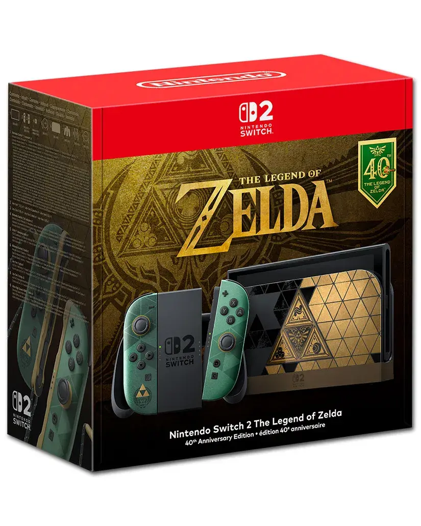 Nintendo Switch 2 The Legend of Zelda 40th Anniversary Edition box